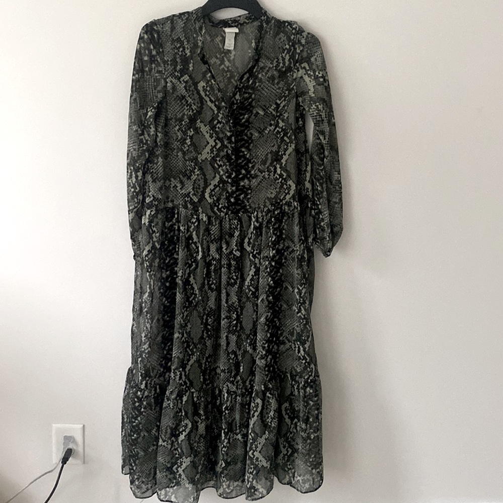 H&M Snake Print Dress Size 2